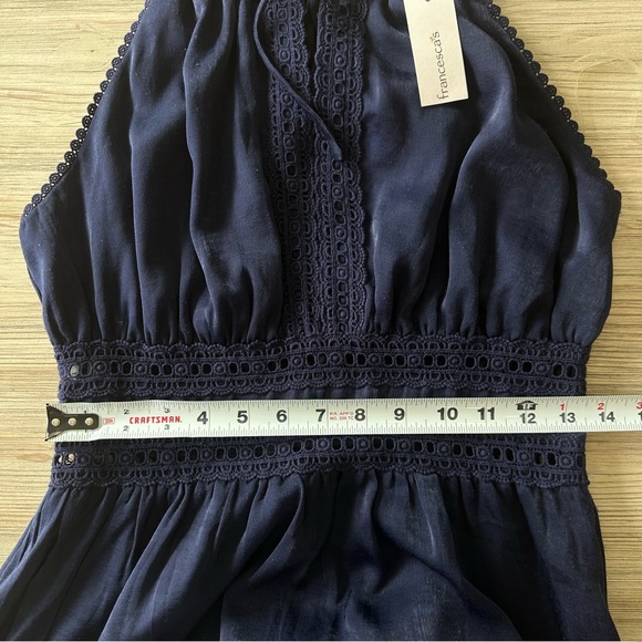 Francesca’s // Miami Navy adjustable Halter neck dress Size S NWT - Picture 7 of 8